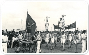 Спортивный праздник на стадионе Динамо. 1945 год