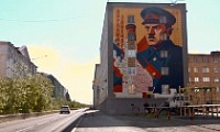 Норильск увековечил изображение Авраамия Завенягина в монументальном мурале
