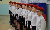 В школе Снежногорска состоялась торжественная церемония посвящения в ряды «Юнармии»