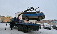 В Норильске активно проводится работа по вывозу брошенного транспорта