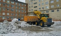 С начала зимы с улиц и дорог Норильска вывезено около 332 тысяч тонн снега