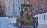 В Норильске продолжаются работы по зимнему содержанию улично-дорожной сети 